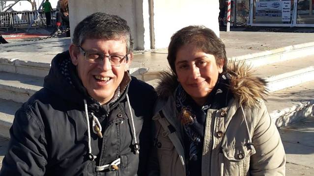 Diácono Albino Martins e esposa, Cláudia Martins