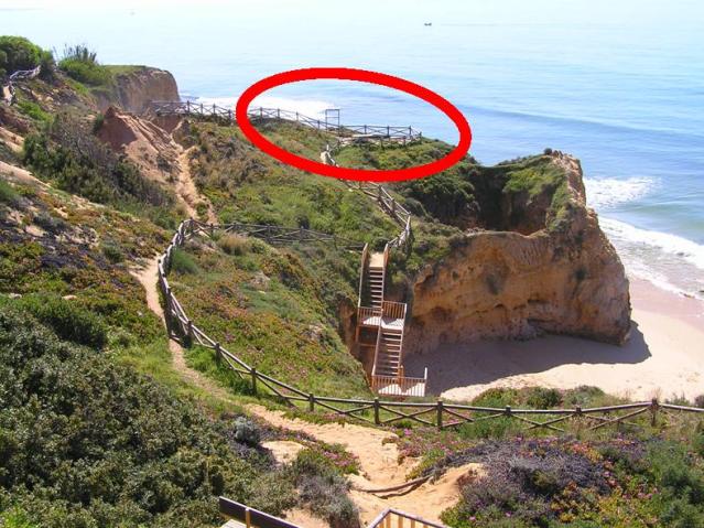 Derrocada na Praia Maria Luísa - Albufeira