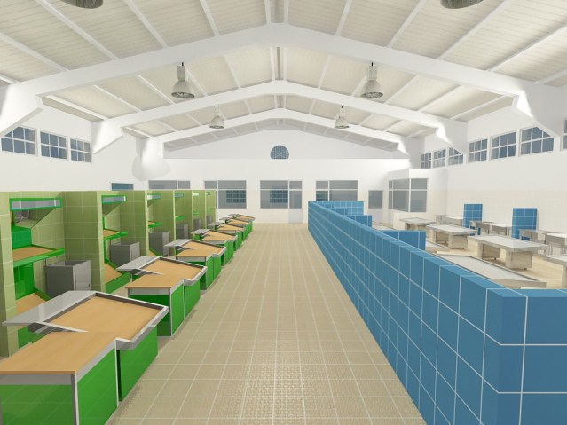 Maqueta das obras de modernização do Mercado Municipal de Altura