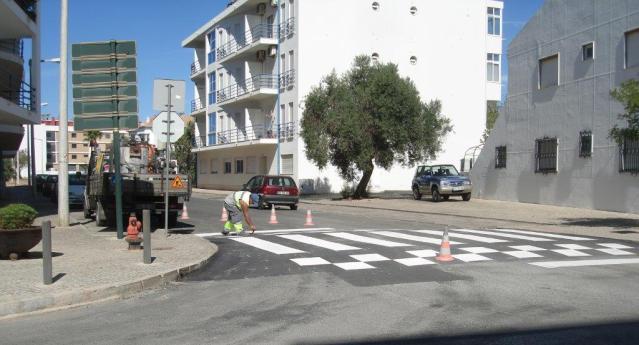 Renovação da pintura de sinalização horizontal - São Brás de Alportel