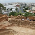 arqueologia, animação, demonstração, de cenas romanas no monte molião